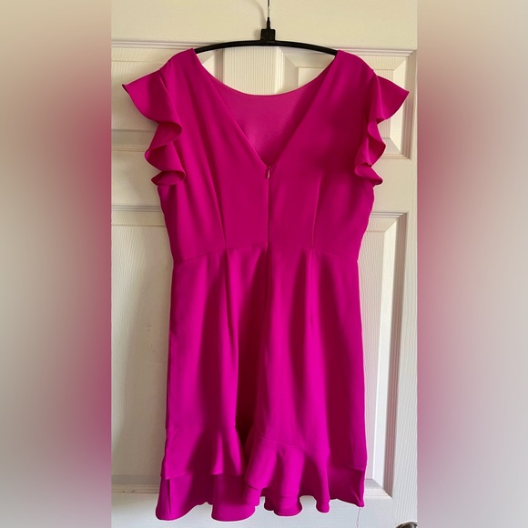 TCEC Fuchsia Ruffle Sleeve Dress - Picture 3 of 3